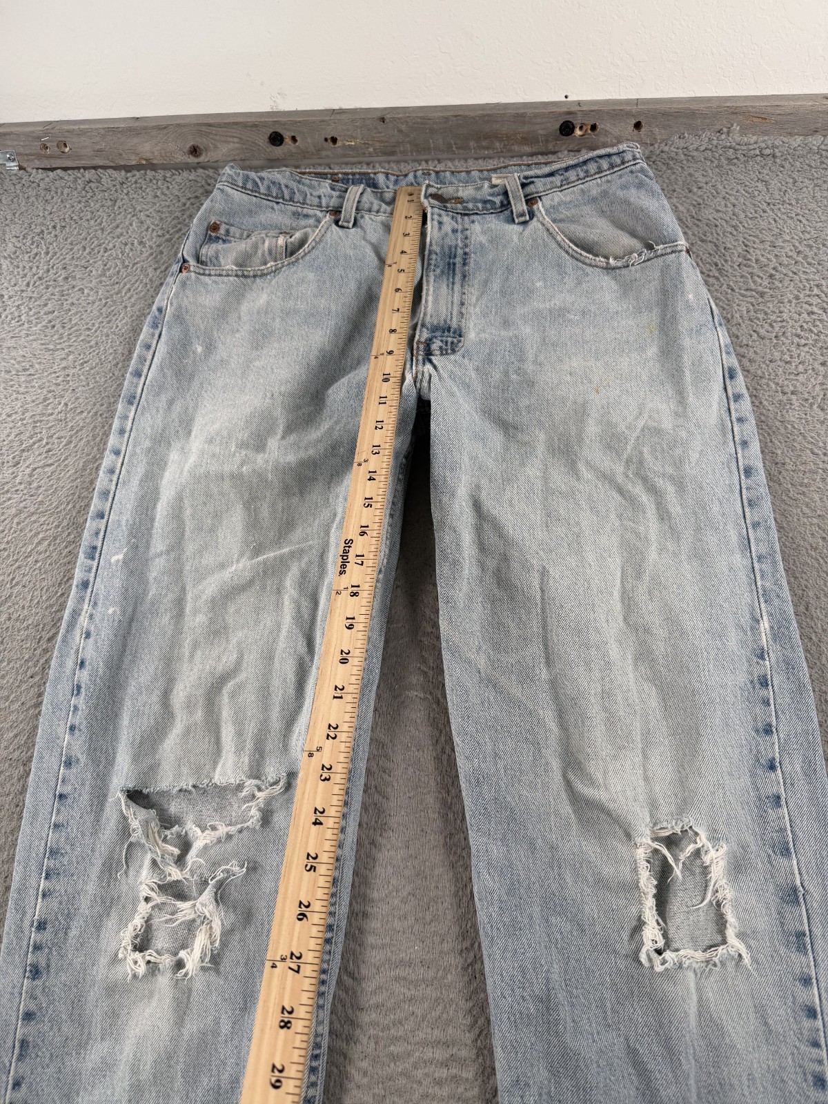 Vintage Levi’s 560 Loose Fit Straight Leg Jeans Men 32×33 Distressed Grunge 1997