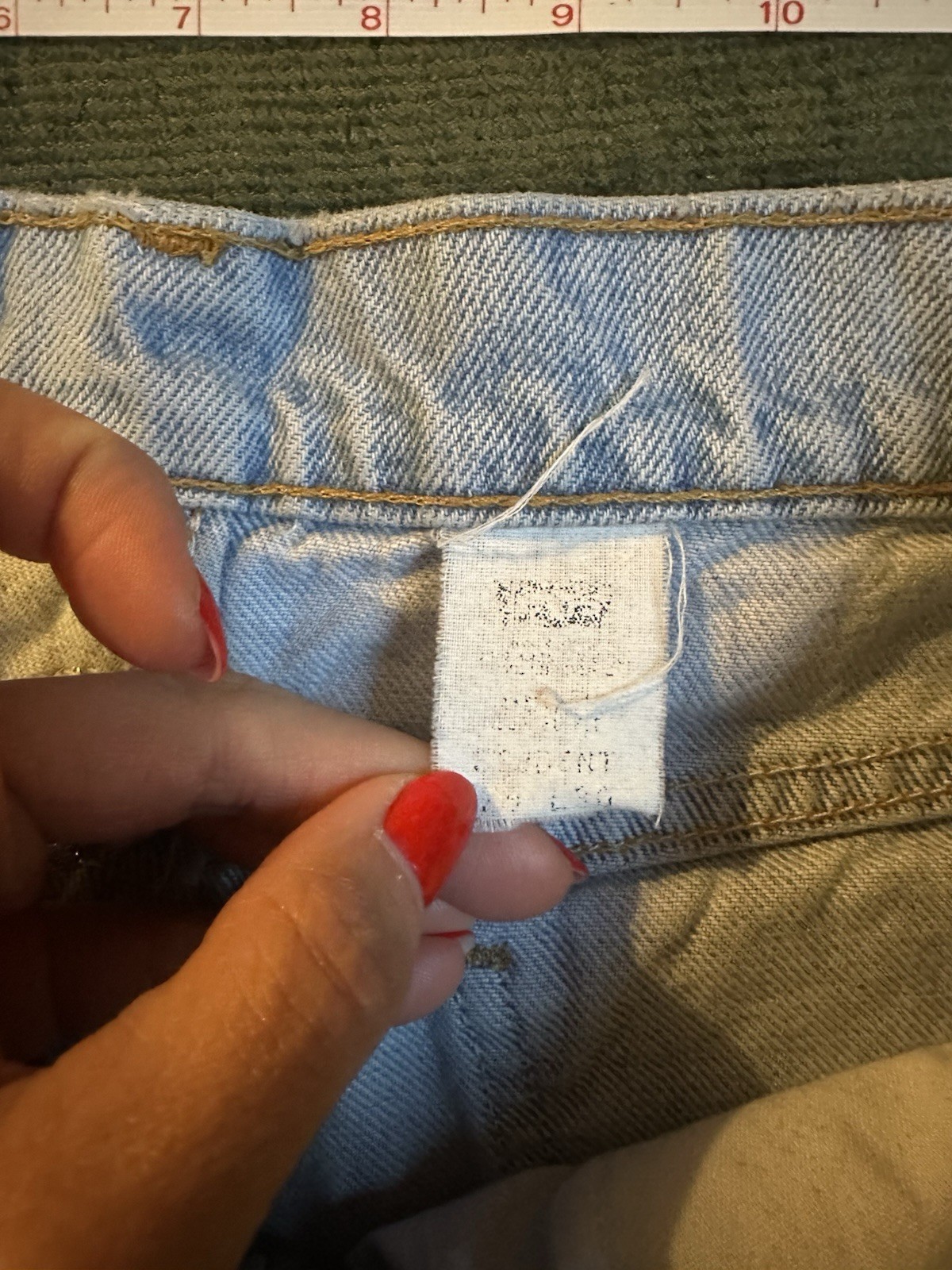 Levi’s 550 Student Fit Orange Tab Denim Jeans Vintage 90s 29x30in