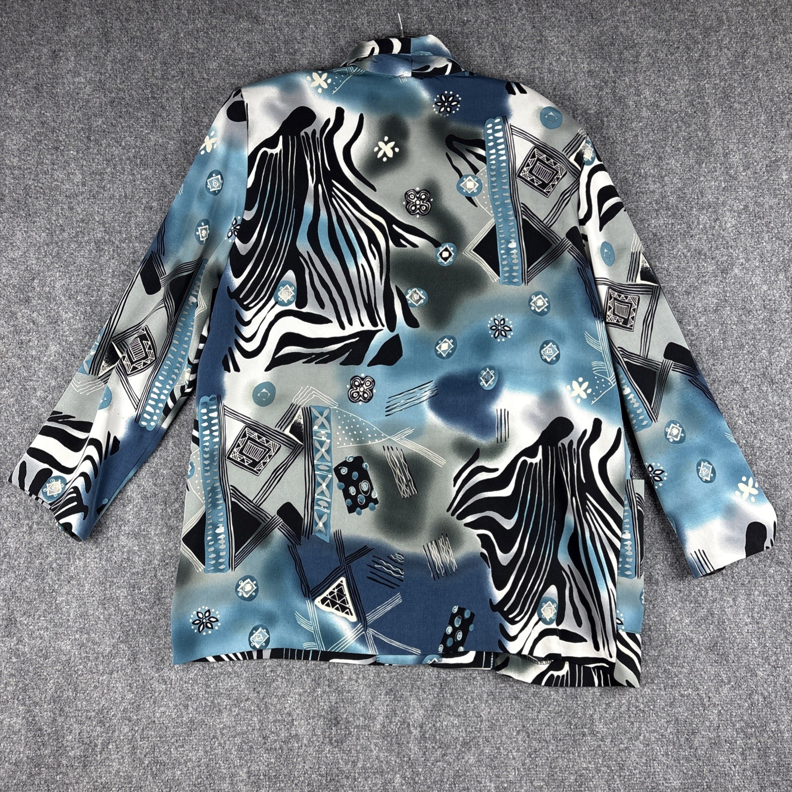 Vintage 90s Kensington Square Abstract Blazer Jacket XL Power Pads Made in USA