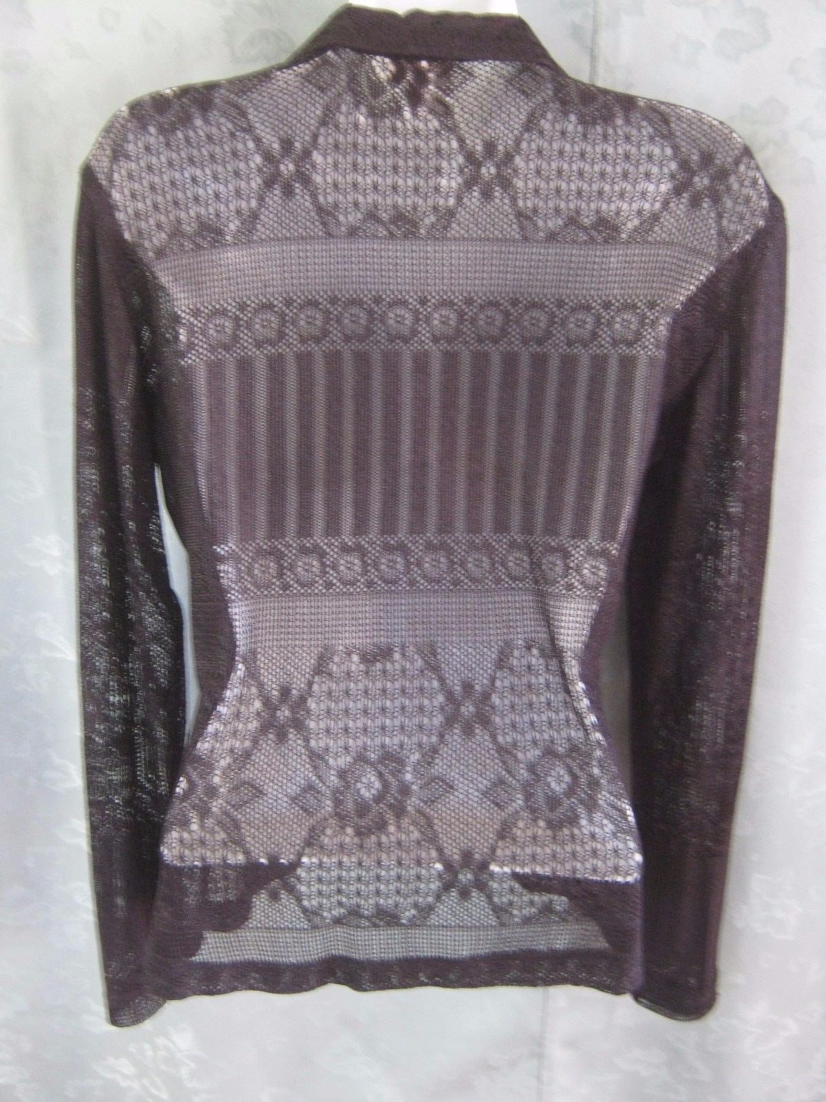 VTG 90’s Next Era Shirt Size Large Sheer Lightweight Woven Lacy Top