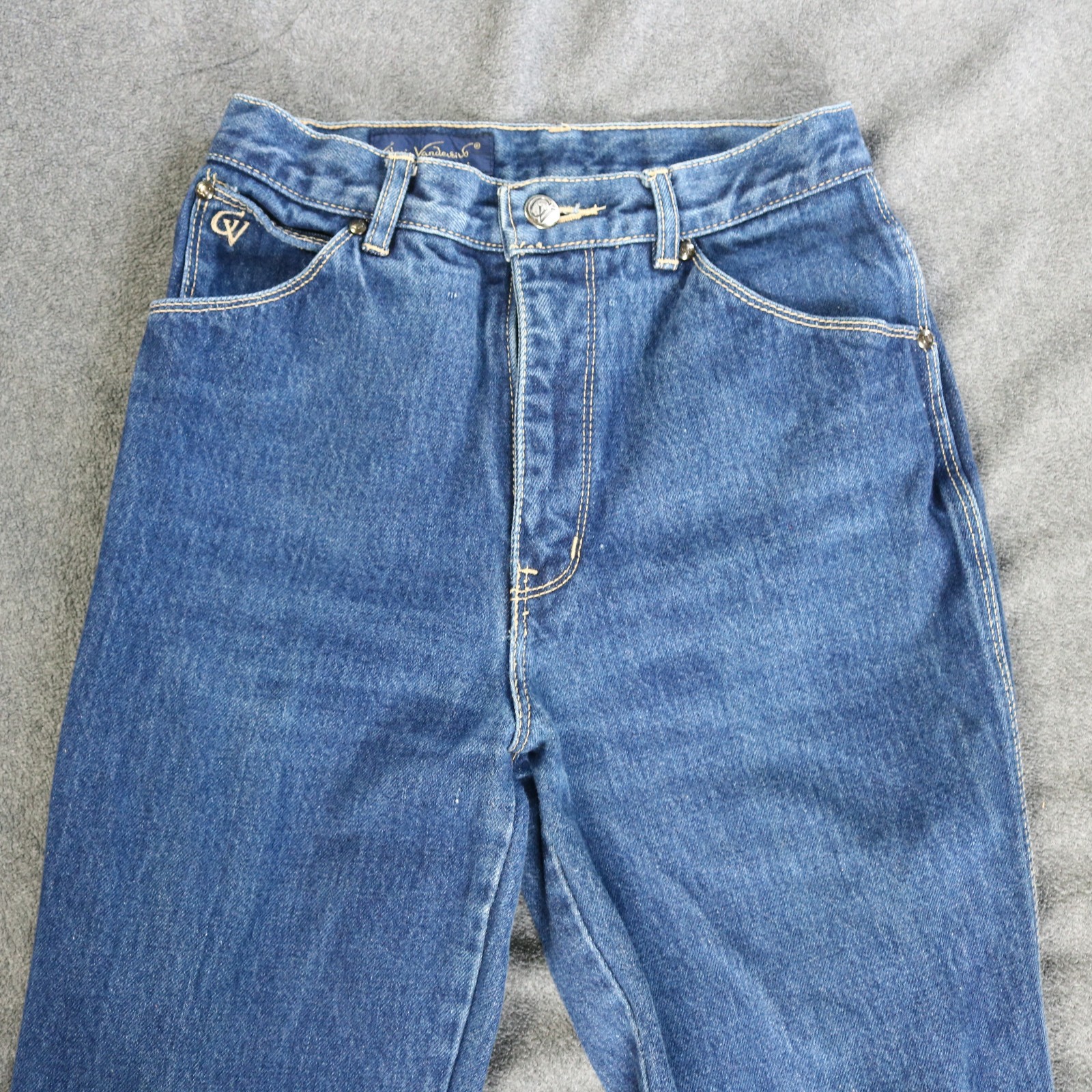 Vtg 70s 80s Gloria Vanderbilt for Murjani Tight-Fit Jeans Dark Wash Blue 5 24×34