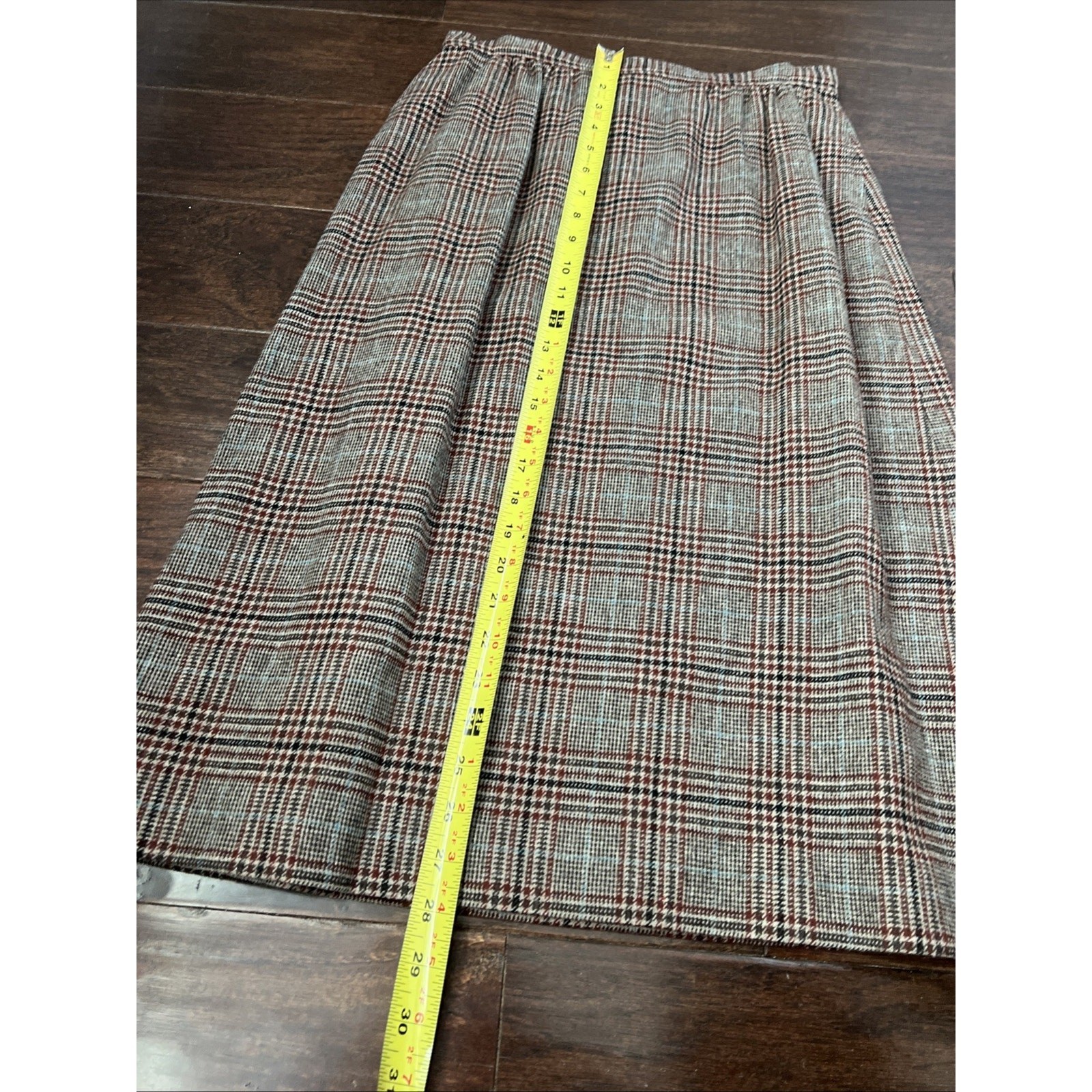 Pendleton Jacket & Skirt Set No Signs Of Wear Plaid Red Blue Brown Black Sz 14