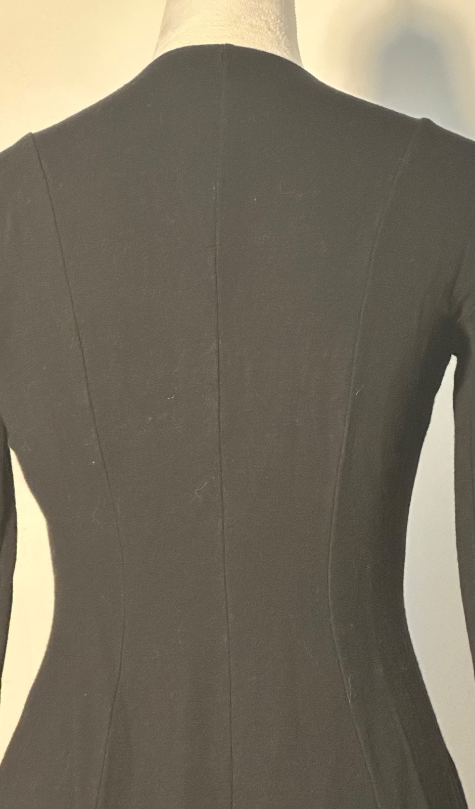 STUNNING Vintage 1960s NORMA KAMALI Dress Black Midi Med/Sm Japan VGUC