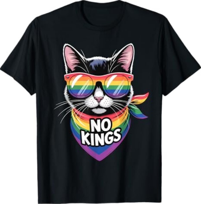 No Kings Pride Cat T-Shirt