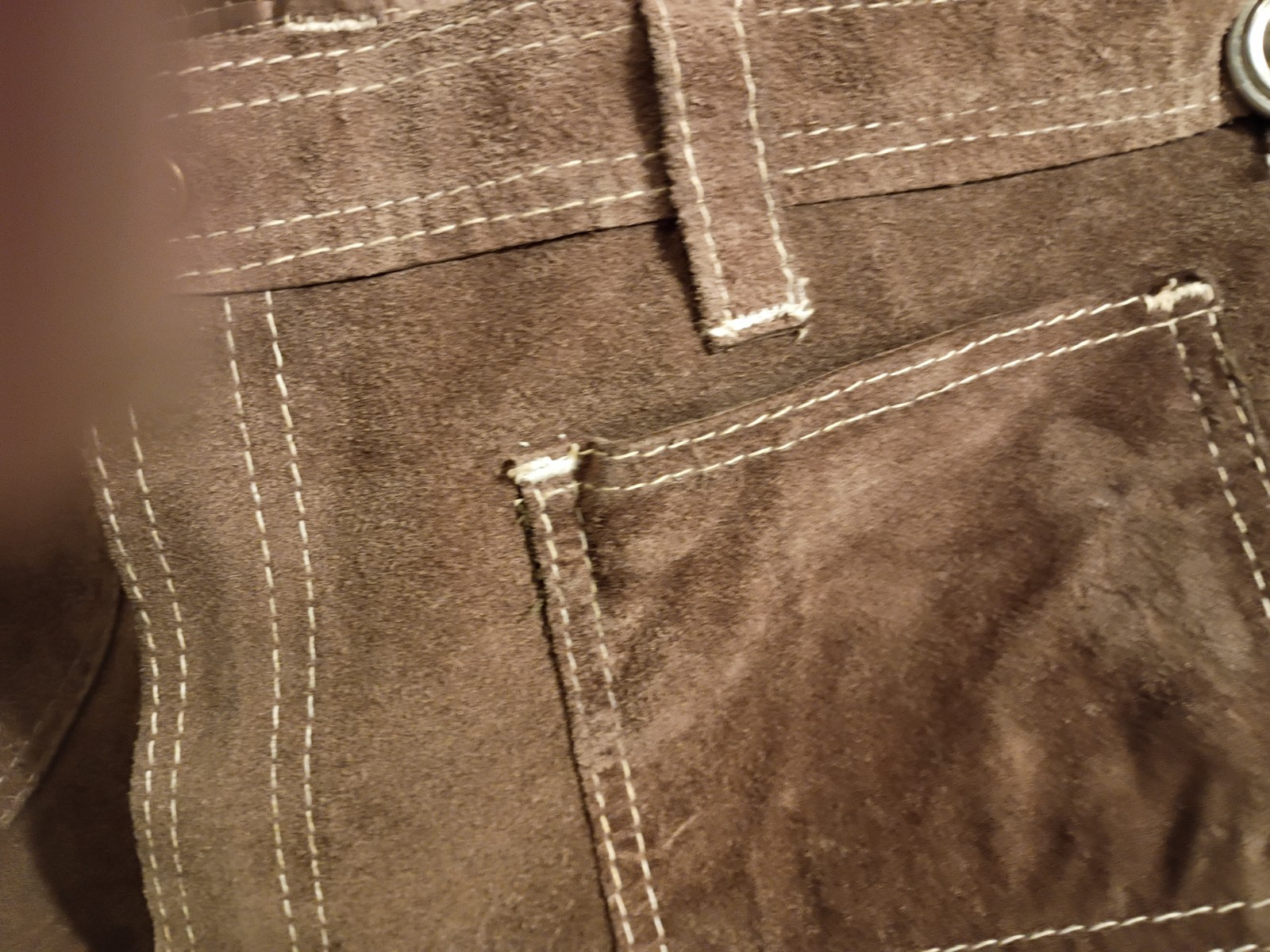 Vintage Lee 1970s”Hiphugger” Reversible Suede/Leather Pants Rare! Rare!