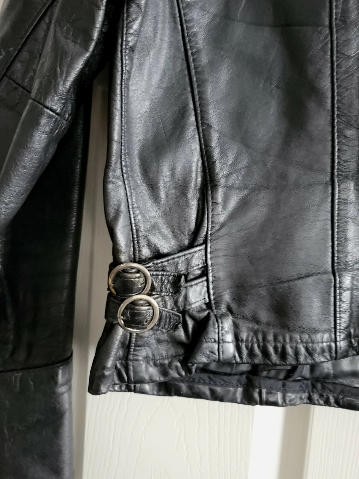 1980 Soft Leather M 38 Black Cafe Racer Clean Rare Lightweight Jacket 38X21 Vtg
