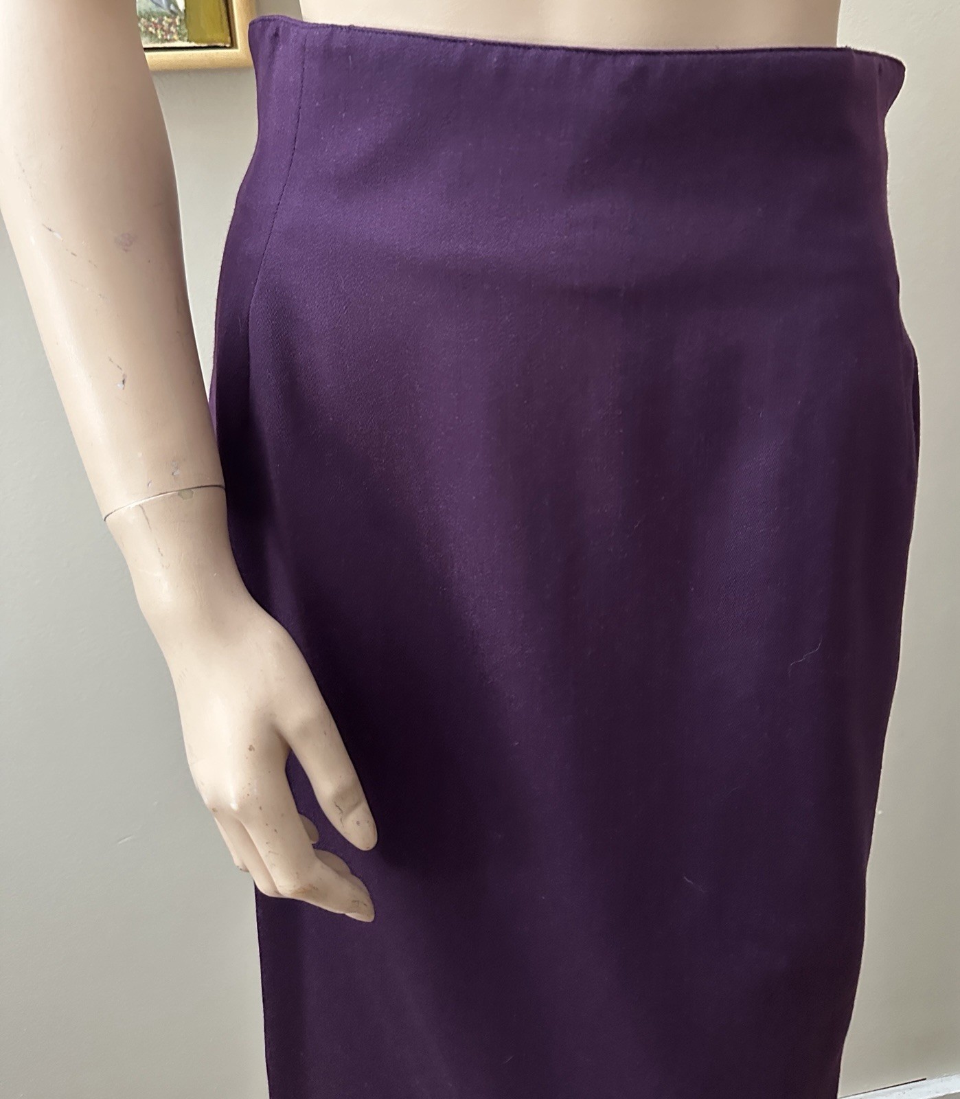 Vtg 1980’s PANCALDI & B Women’s Plum Purple Suit Italy 100% Wool Sz M/L