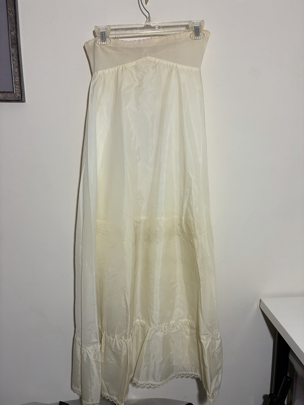 VTG Darling Wedding Prom Crinoline Tulle Layer Nylon Underskirt Petticoat SZ 10