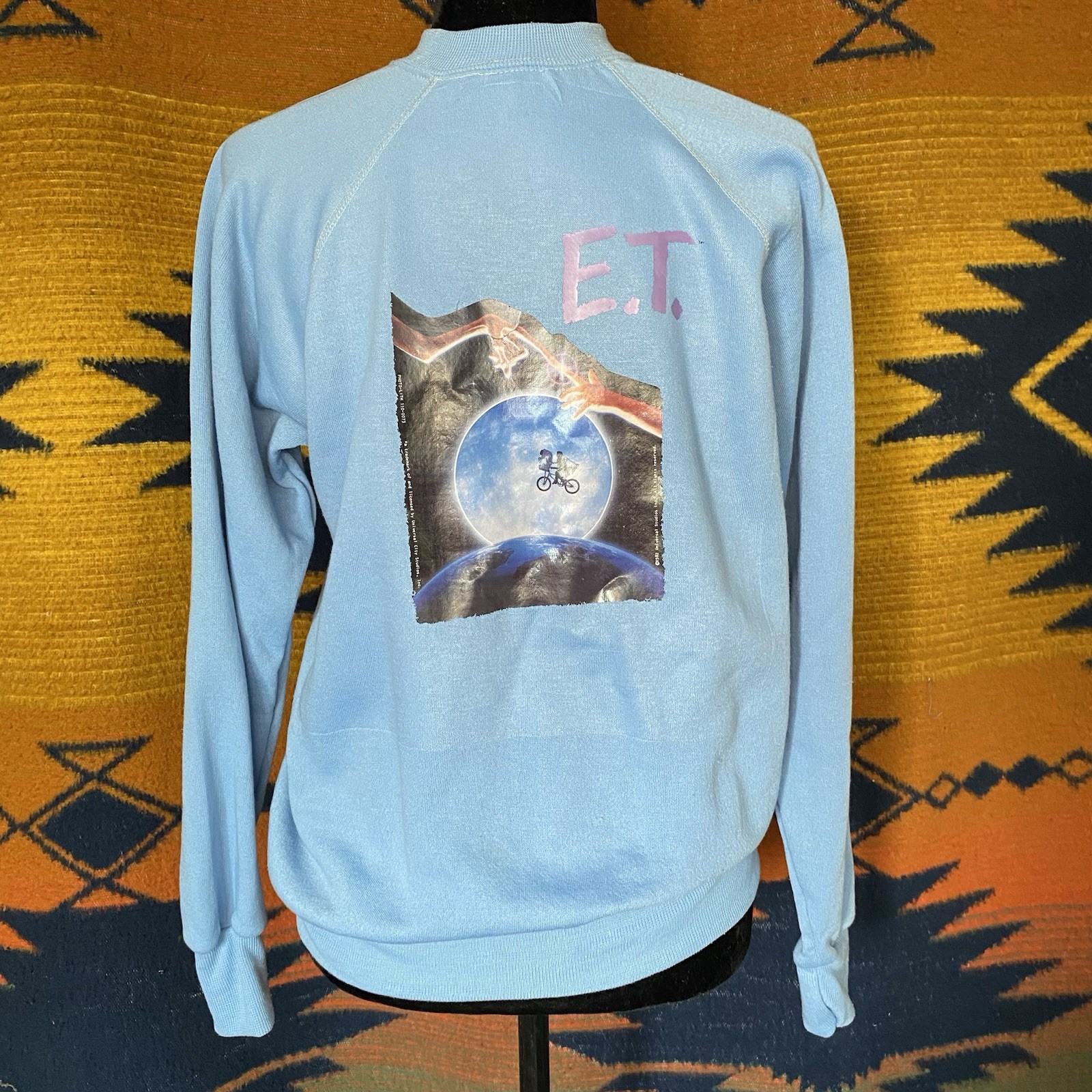 Vintage Sportswear 1982 Universal Studios E.T. Graphic Crewneck Sweater. Medium.