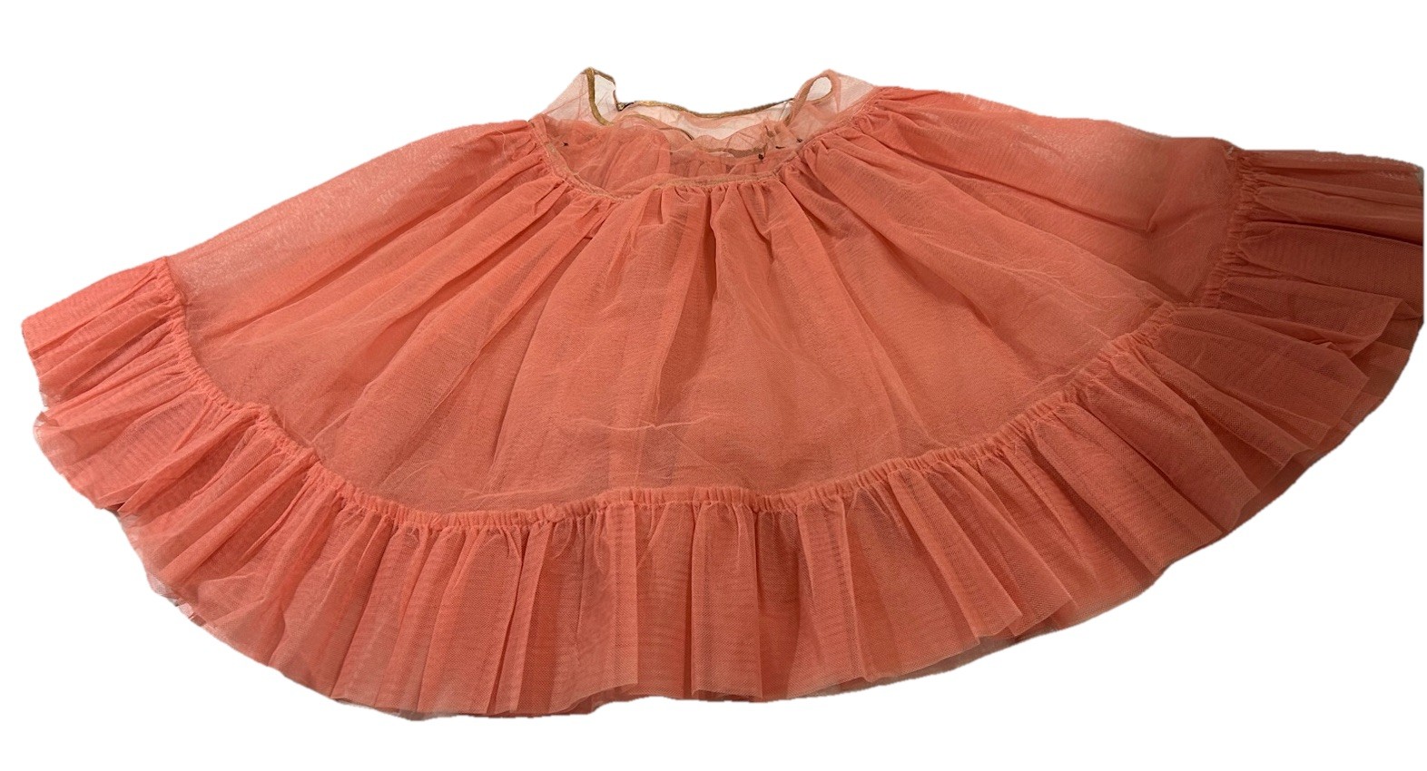 1950 Original Crinoline Petticoat Double Material with 5.5 Ruffled Bottom 140 In