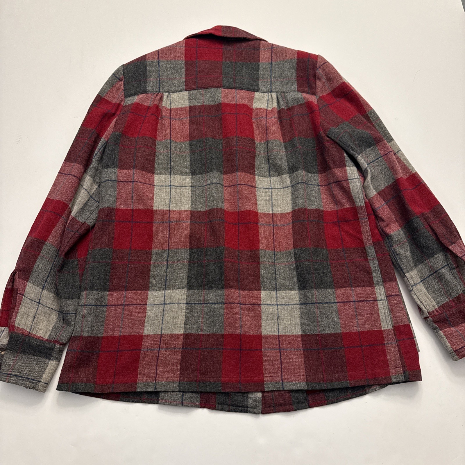 VTG 70’s Pendleton Shirt Jacket Wool Shacket Field Tartan Plaid Women’s M/L