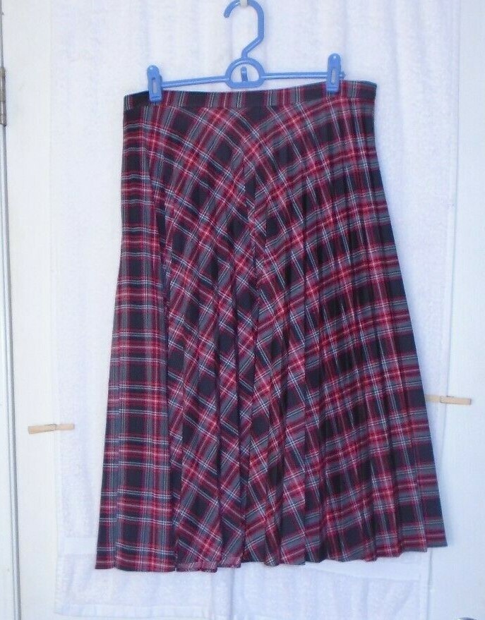 Vintage Ko Ko Knits A Frame Pleated Skirt Sz 10