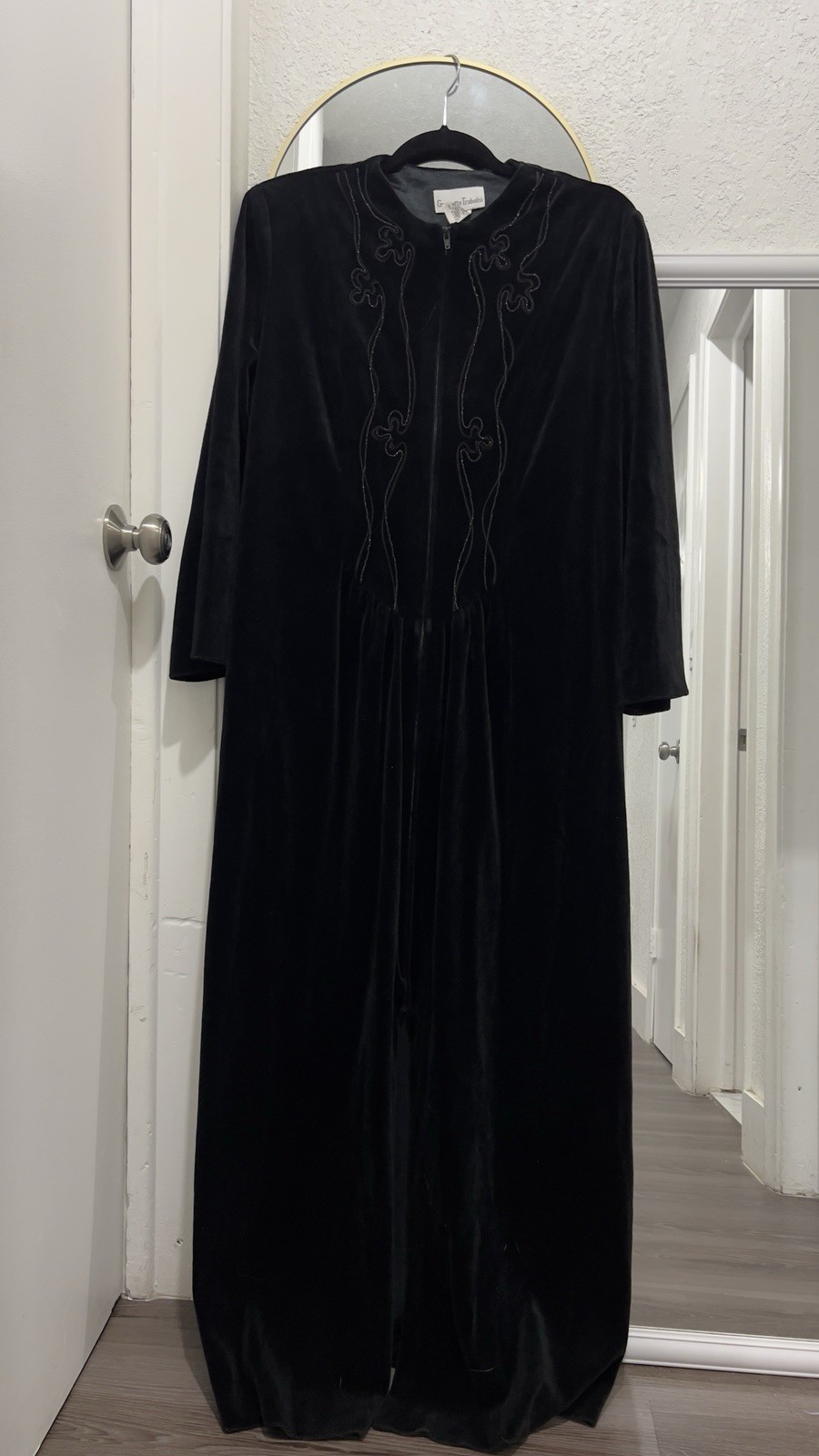GLAMOROUS VINTAGE GEORGETTE TRABOLSI DRESSING GOWN EVENING Women’s Size S/M