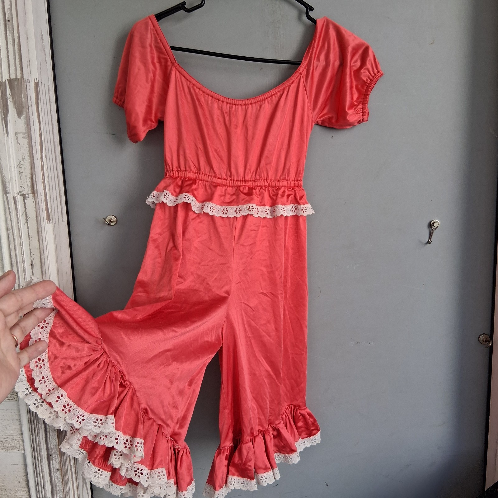 Vintage 60s Boudoir Silky Nightwear Dainty Ditsy Coquette XS
