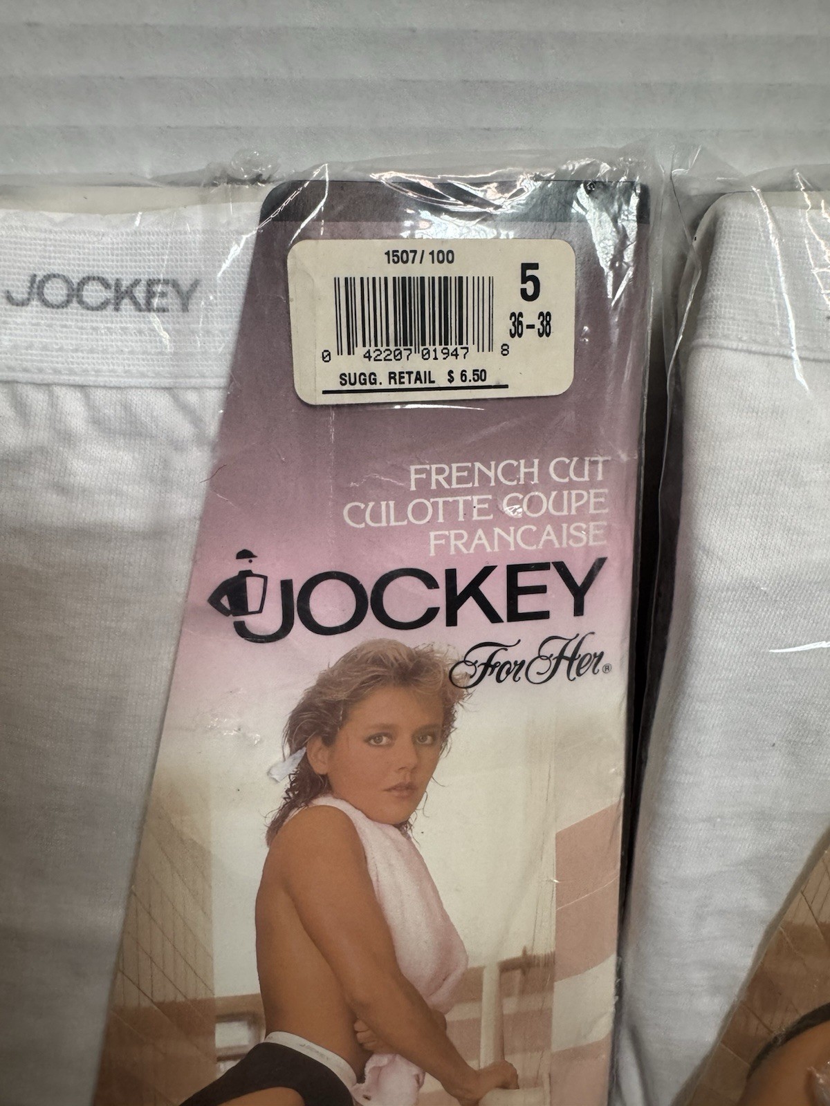Jockey French Cut Panties Women’s Size 5 36-38” New Vintage NOS 1992 Underwear
