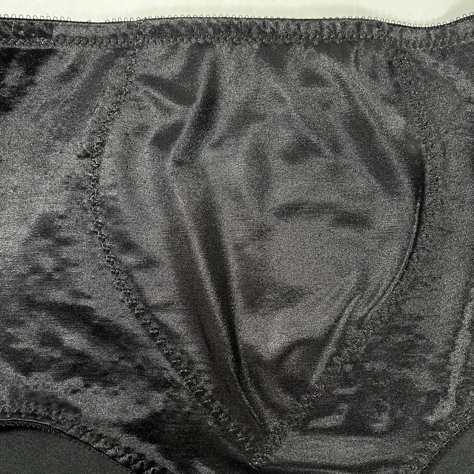 Bali Black Nylon Spandex Control Panties Size 7