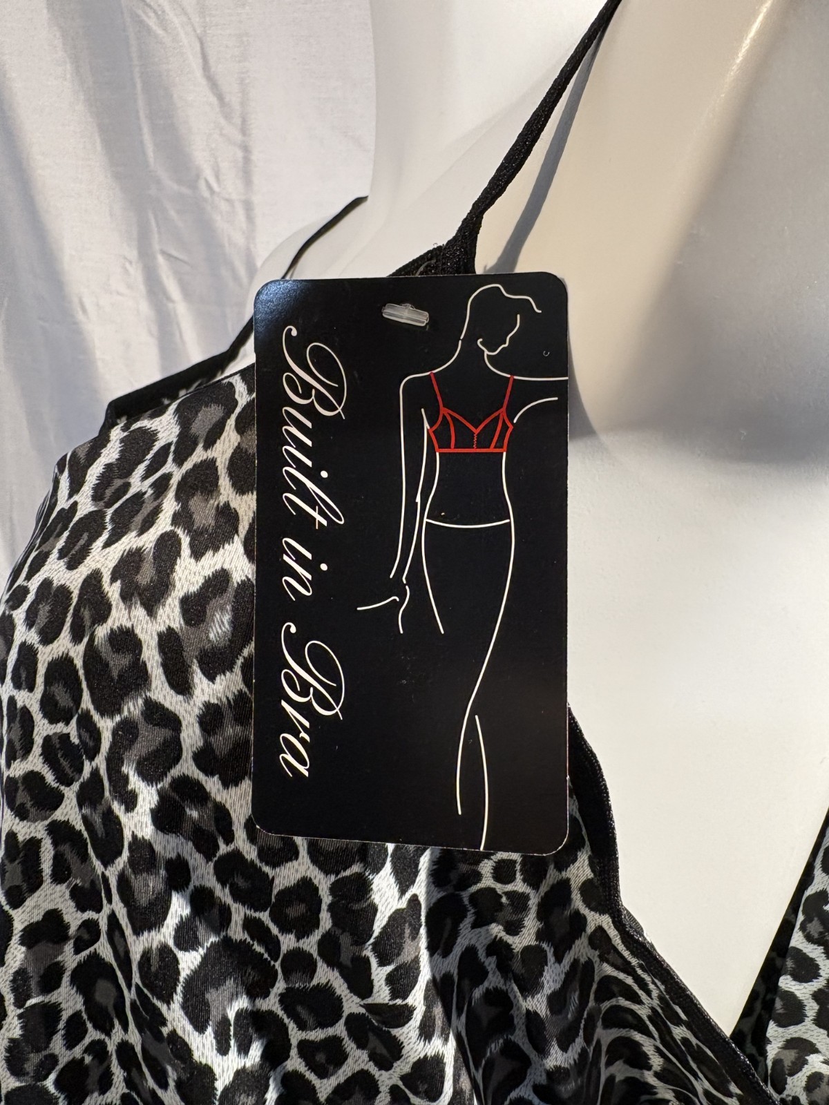 MAIDENFORM vintage NWT ANIMAL PRINT CAMI THONG SET Polyester/Spandex size XLarge
