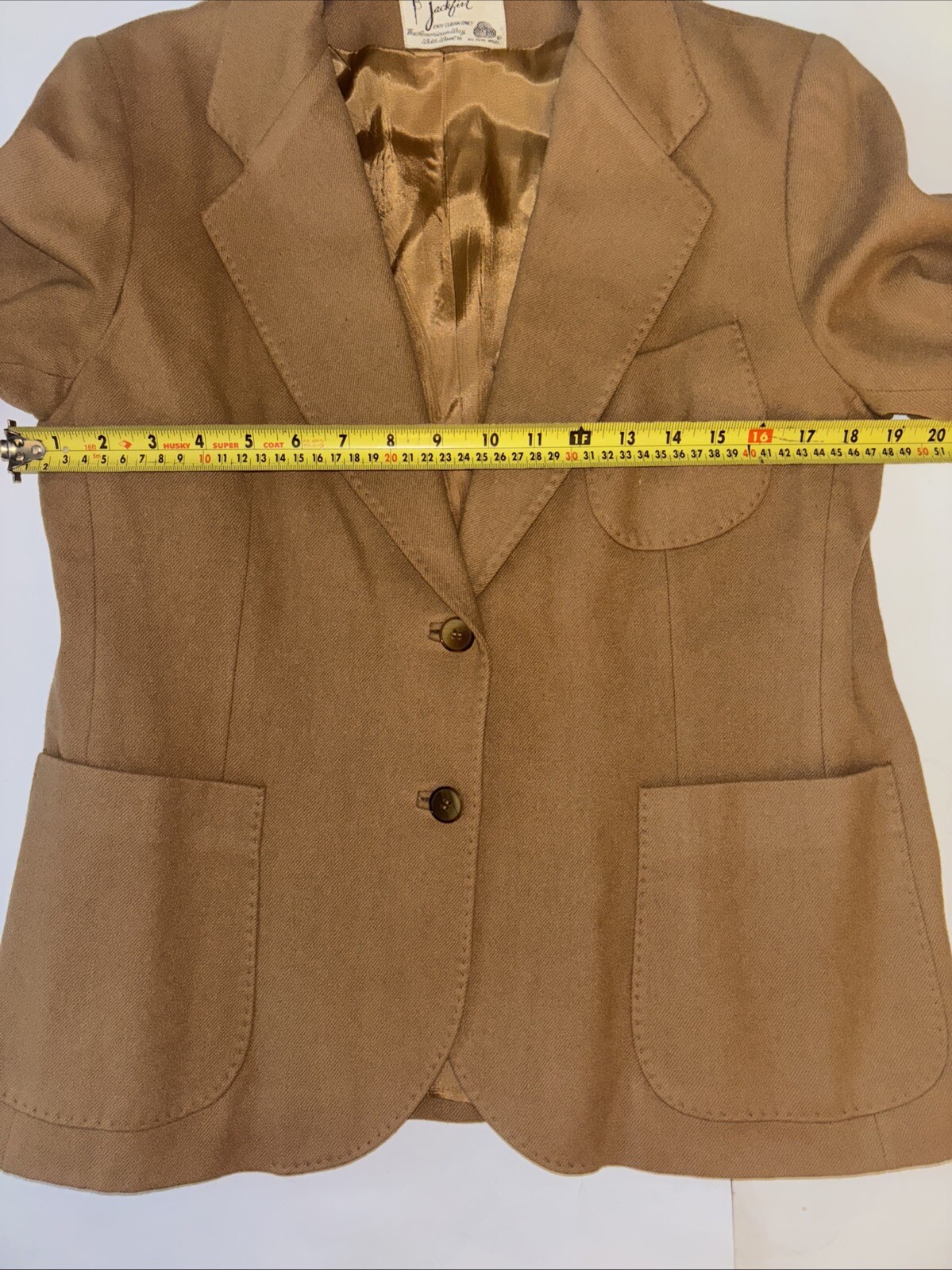 Vintage Jackfin 100% Women’s Blazer Jacket & Skirt Suit Set 1960’s Size 16
