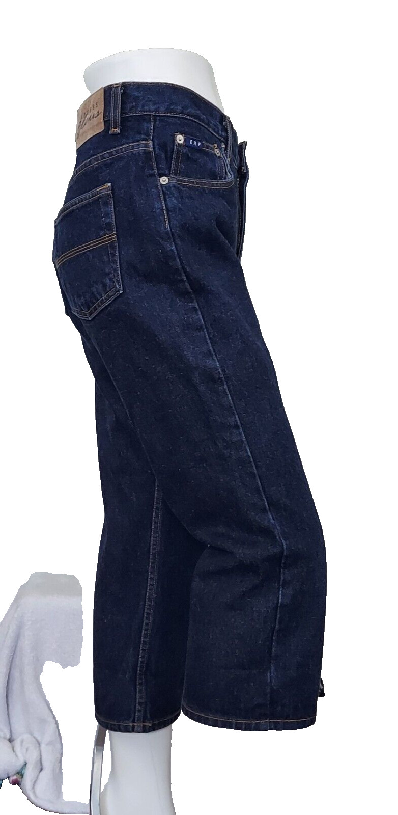 Vintage 90s Limited Express Blues High Rise Capri Flare Jeans 9/10 Dark Wash
