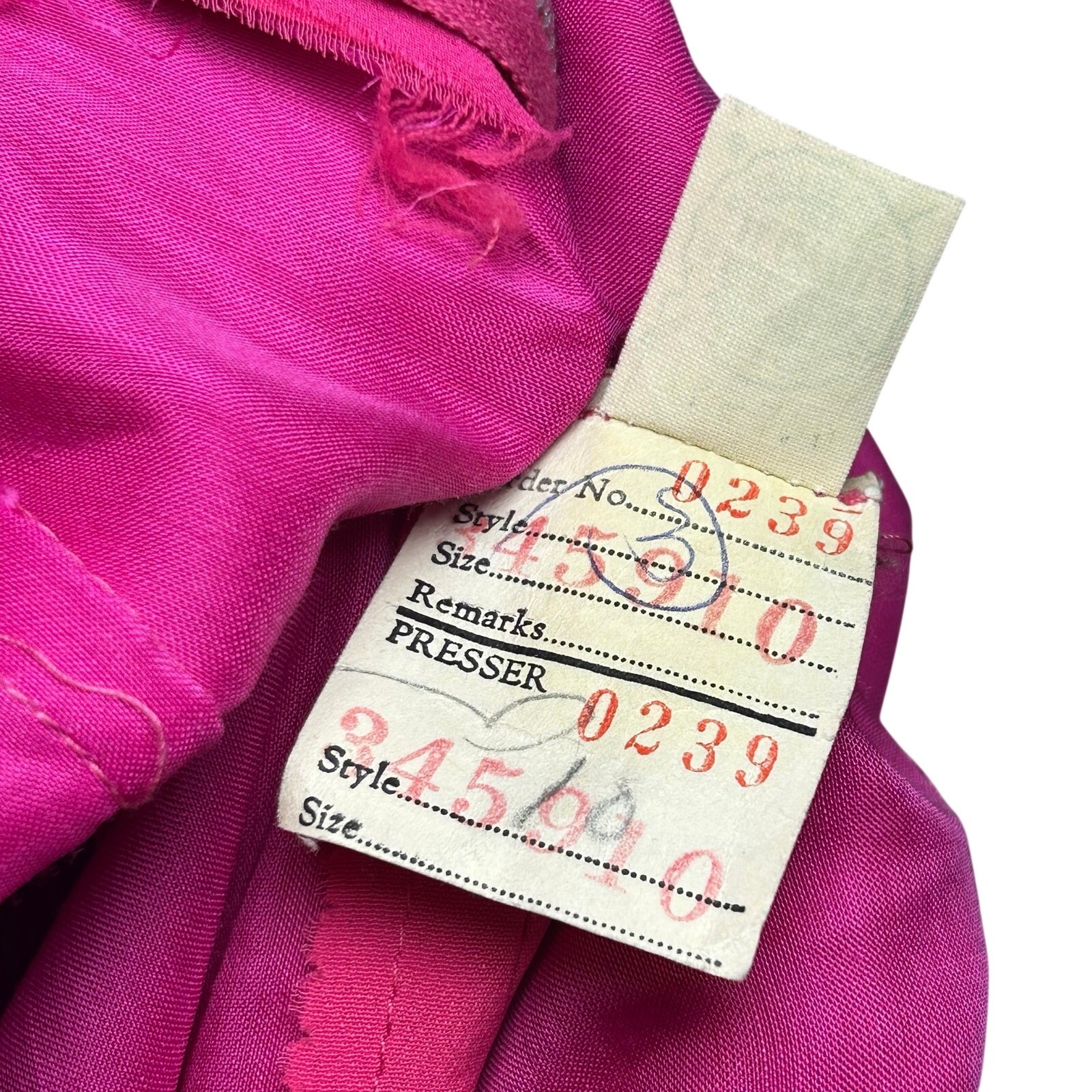 VTG 60s Pink Barbie Dress Bow Gown Silk XS Chiffon Formal Cocktail Coquette