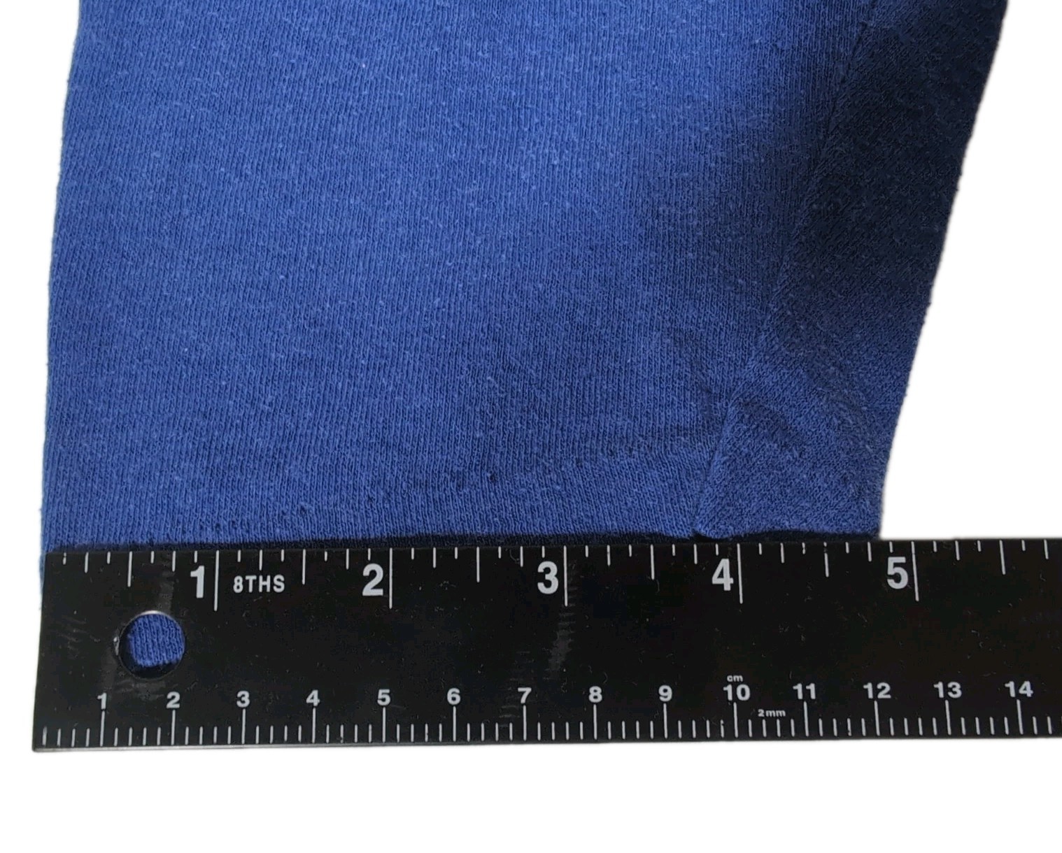 Vintage 80s Blue White Raglan Baseball Shirt Sequin Star Made In USA
