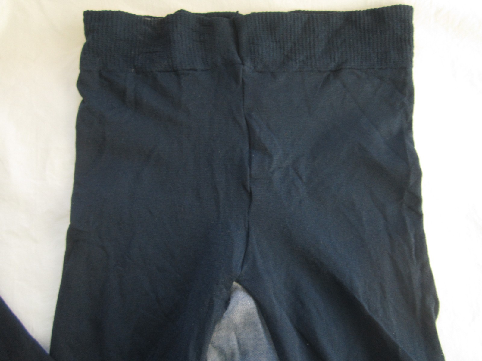 Vintage Hanes Slenderalls Pantyhose Sheer Silky Navy Nylon Stockings Size C-D