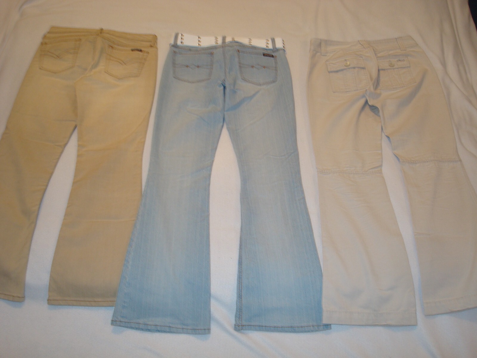 3 PAIR OF VINTAGE LATE 1980’S AEROPOSTALE JUNIOR WOMENS PANTS FLARE CUT
