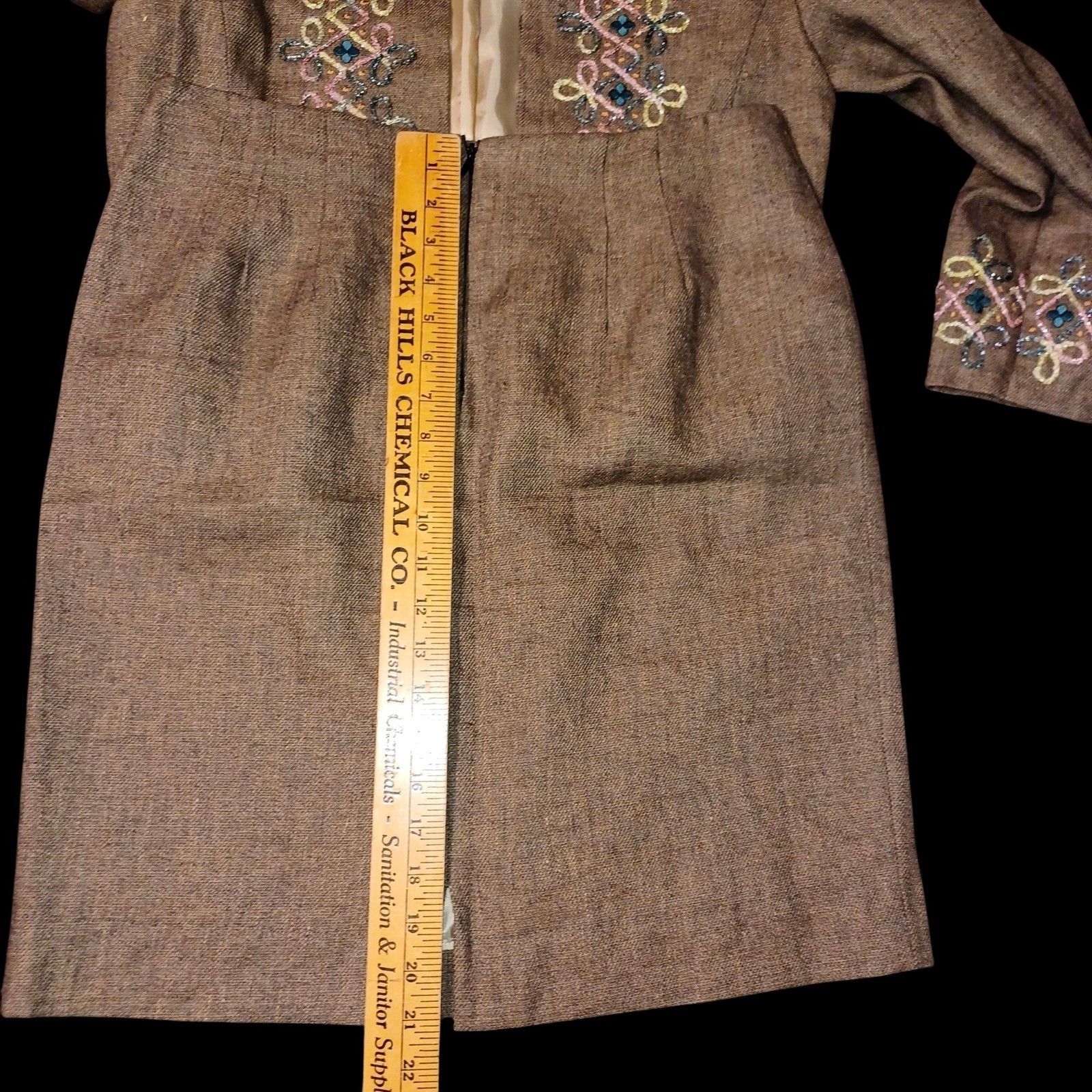 Boho Jacket Skirt VTG Bolero Cropped Matador Wearable Art Womens Size M