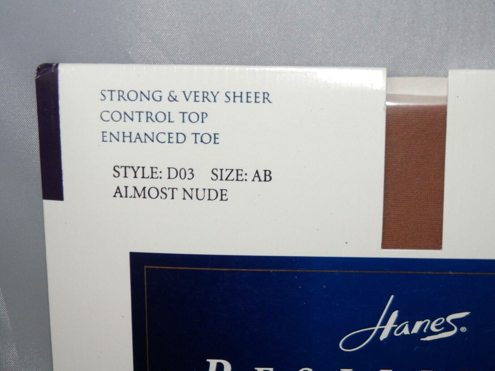 2 Pair Vintage Hanes Resilience Pantyhose Size AB Cafe Au Lait Almost Nude NOS
