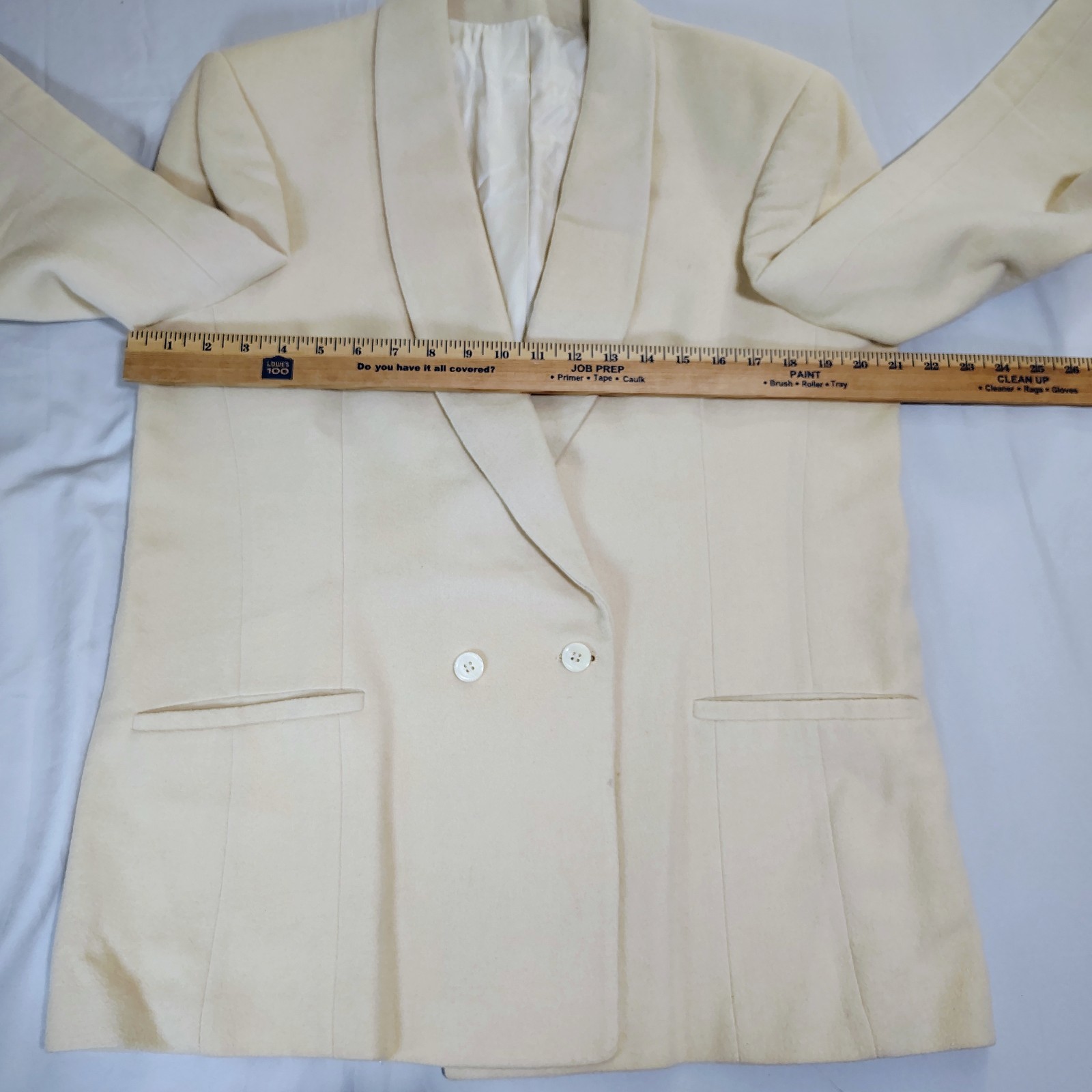 Vintage Barrie Pace Ltd Beige Camel Hair Blazer Size 14 Quiet Luxury Old Money