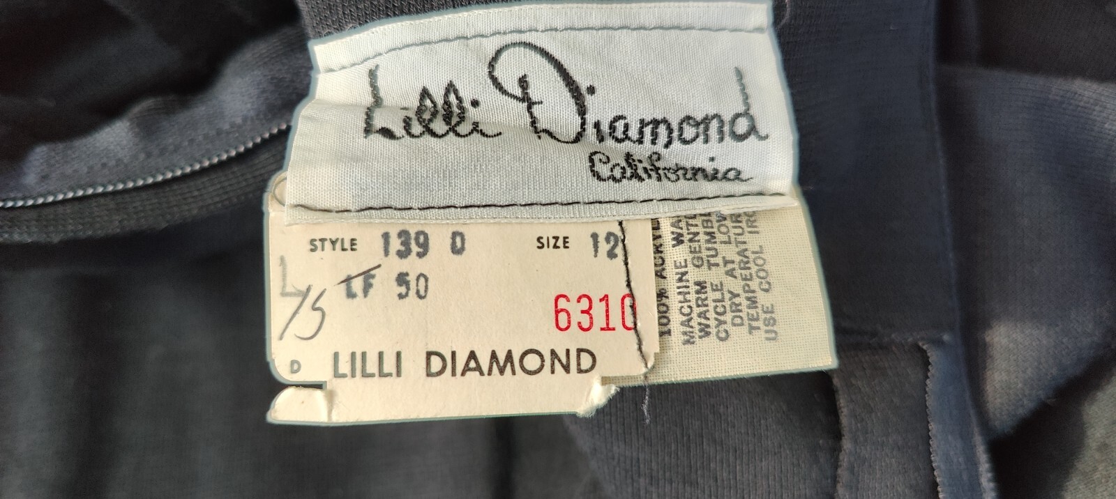 Vintage 1960s Lilli Diamond Women’s Cocktail Dress