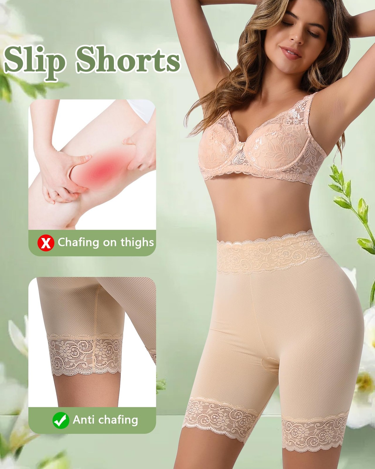 Women’s Slip Shorts for Under Dresses Cooling Anti Chafing High Waisted Under…