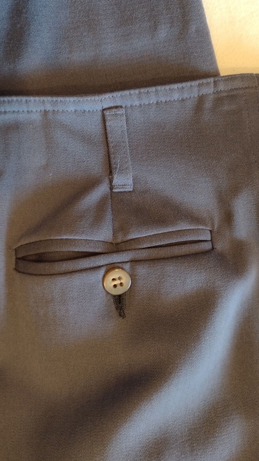 1980’s Ronaldus Shamask 2pc Pant Suit Deep Blue/Grey sz 14
