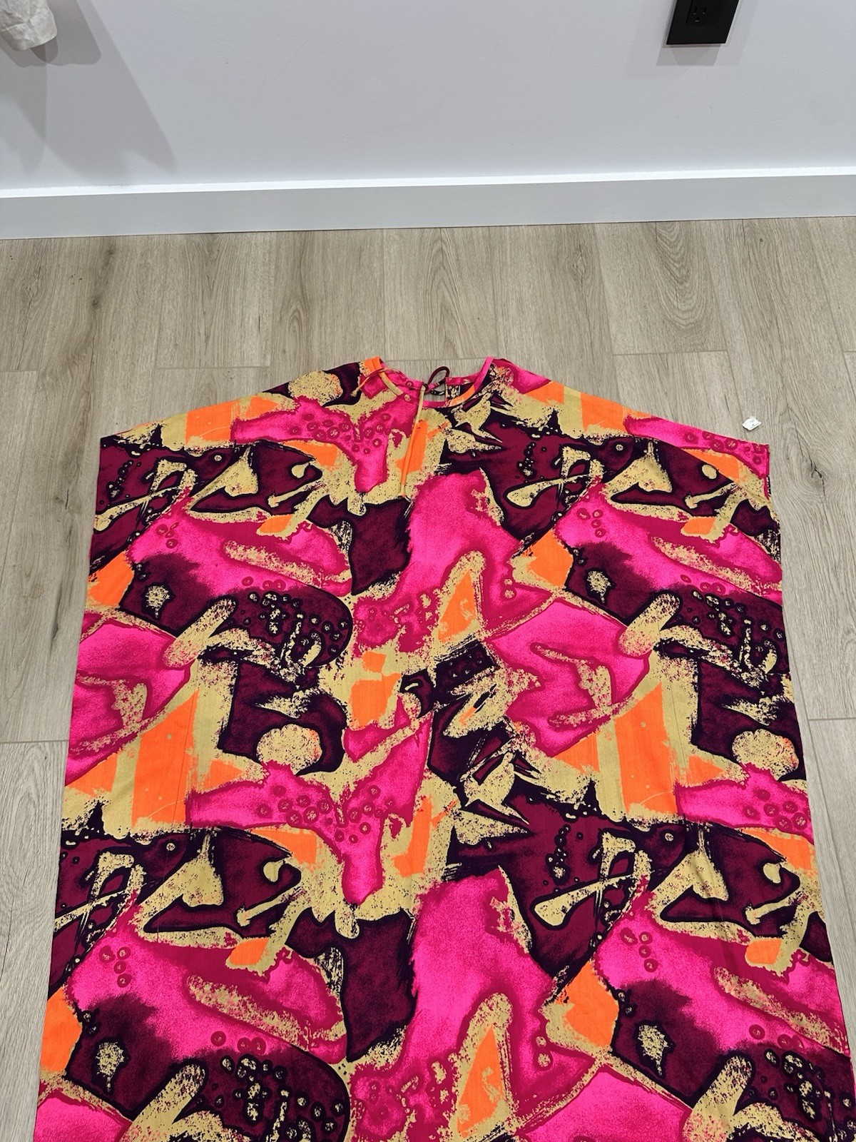 NWT Vintage Made In Hawaii Dress Cape Size Large JCPenney Abstract