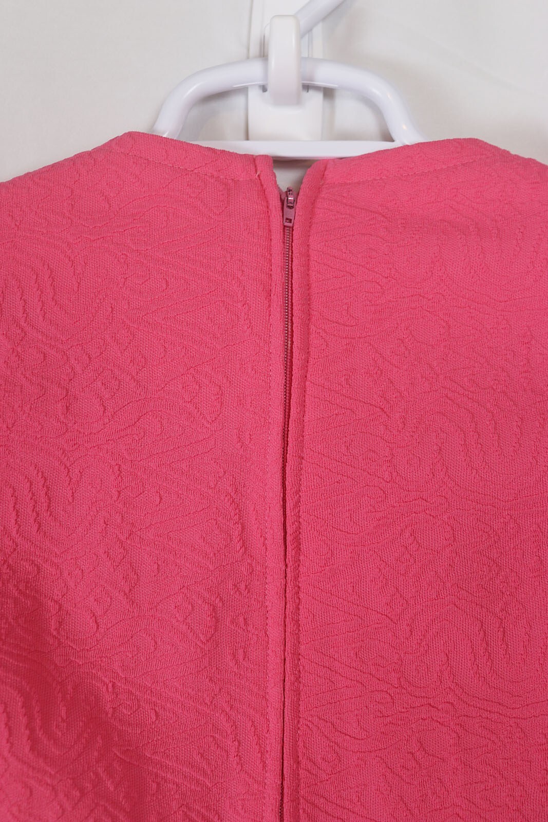 NOS w/Tags 1960’s Vintage Lorac Original Bright Pink Dress Sz 16.5 with Brooch