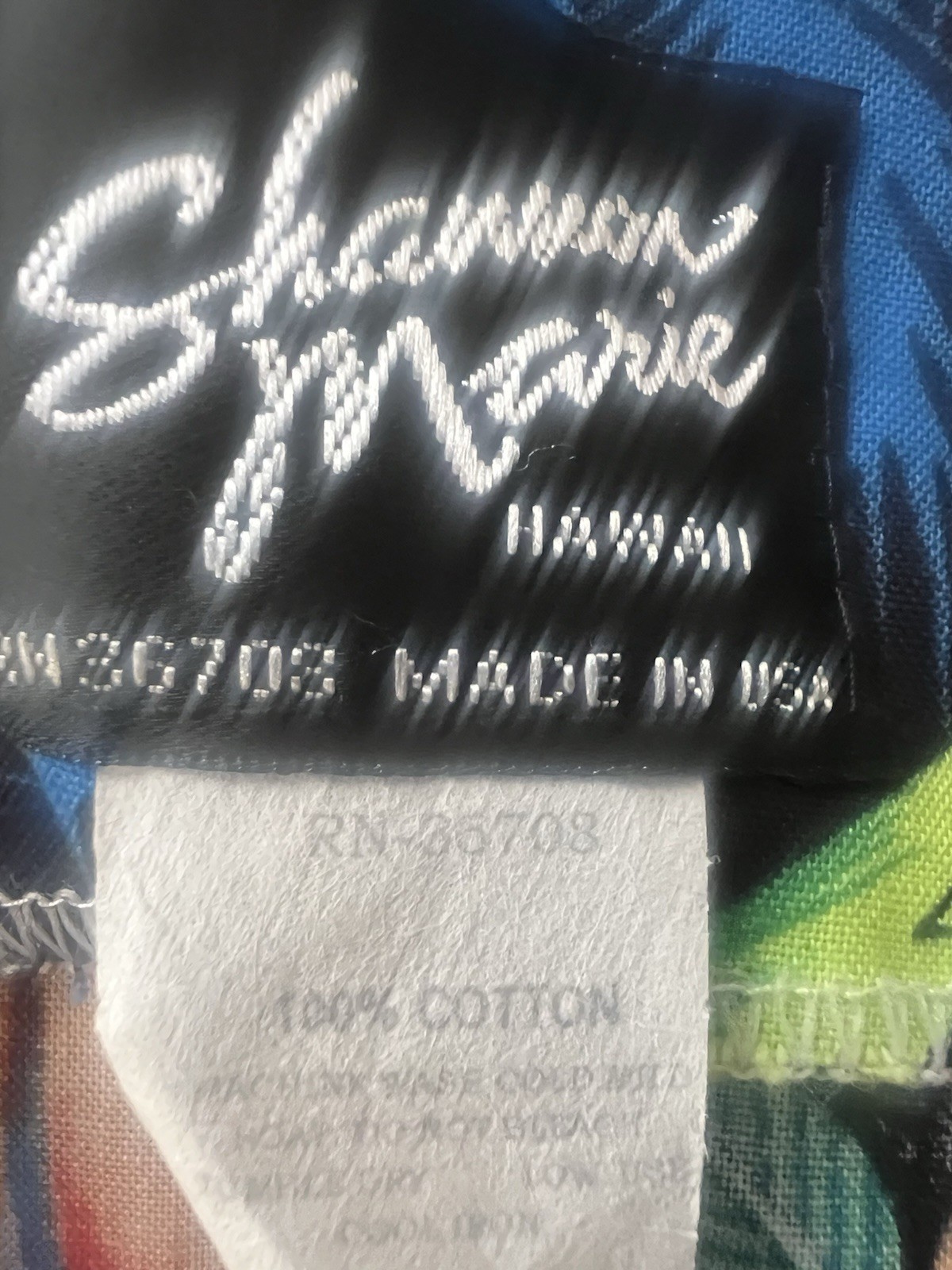 VINTAGE SHANNON MARIE HAWAII 100% COTTON TROPICAL PARROT SLEEVELESS DRESS Sz.XL*