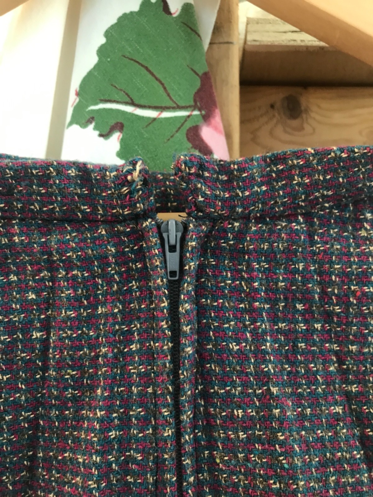 Vintage, all wool, Handsewn, pleated skirt-27 inch waist. 26 length