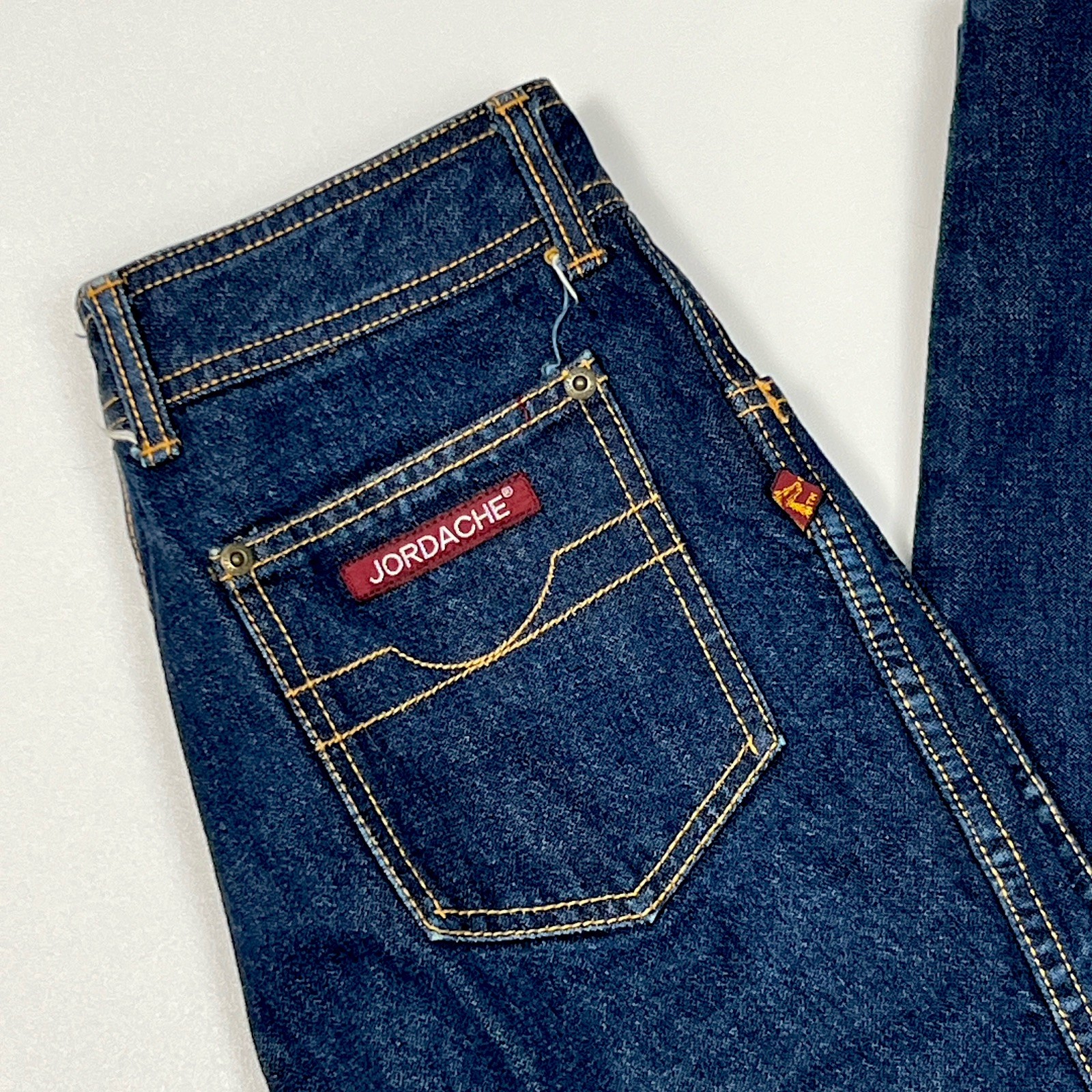 Vintage 80s Jordache Jeans Horse Head Logo Dark Wash Straight High Rise Size 29