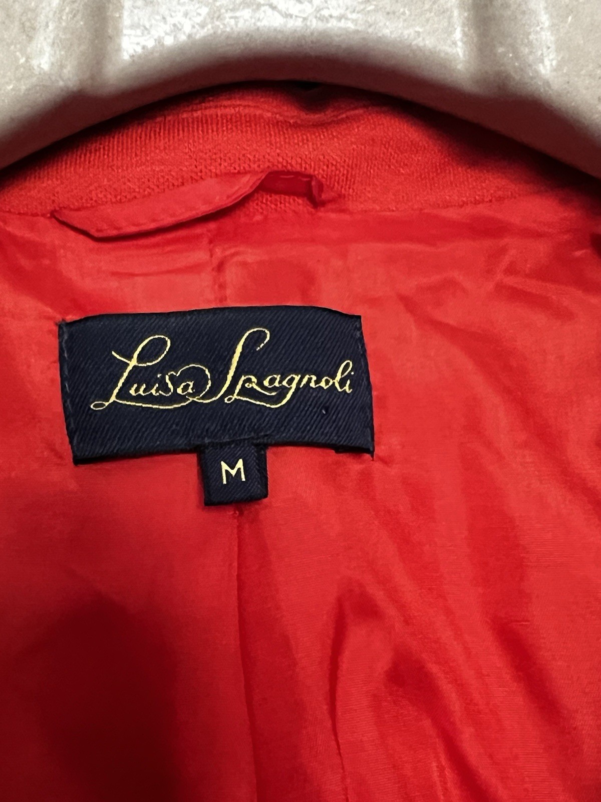 Blazer Jacket Louisa Spagnoli Size M Italy Wool Gorgeous Peach