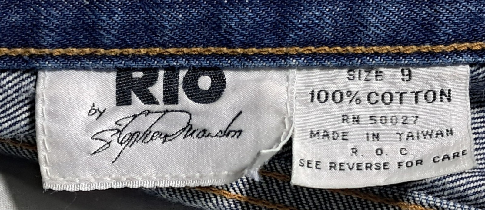 Rio by Stephen Brandon Jeans Women Size 9 Blue Vintage High Rise Tapered
