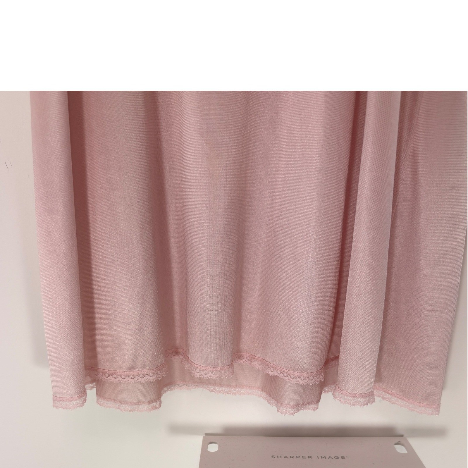 Vanity Fair Vintage Slip Dress Pink Satin Lace Sheer Midi Lounge Loungewear 36L