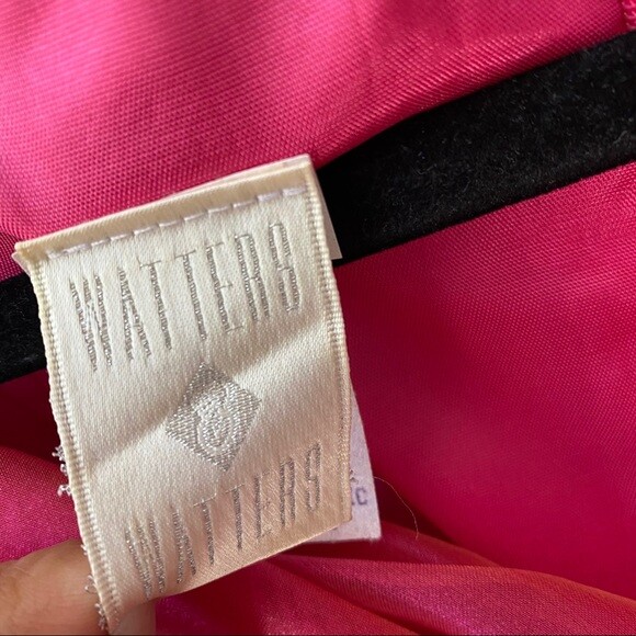 Vintage Watters & Watters pink tulle evening event prom dress gown womens 4