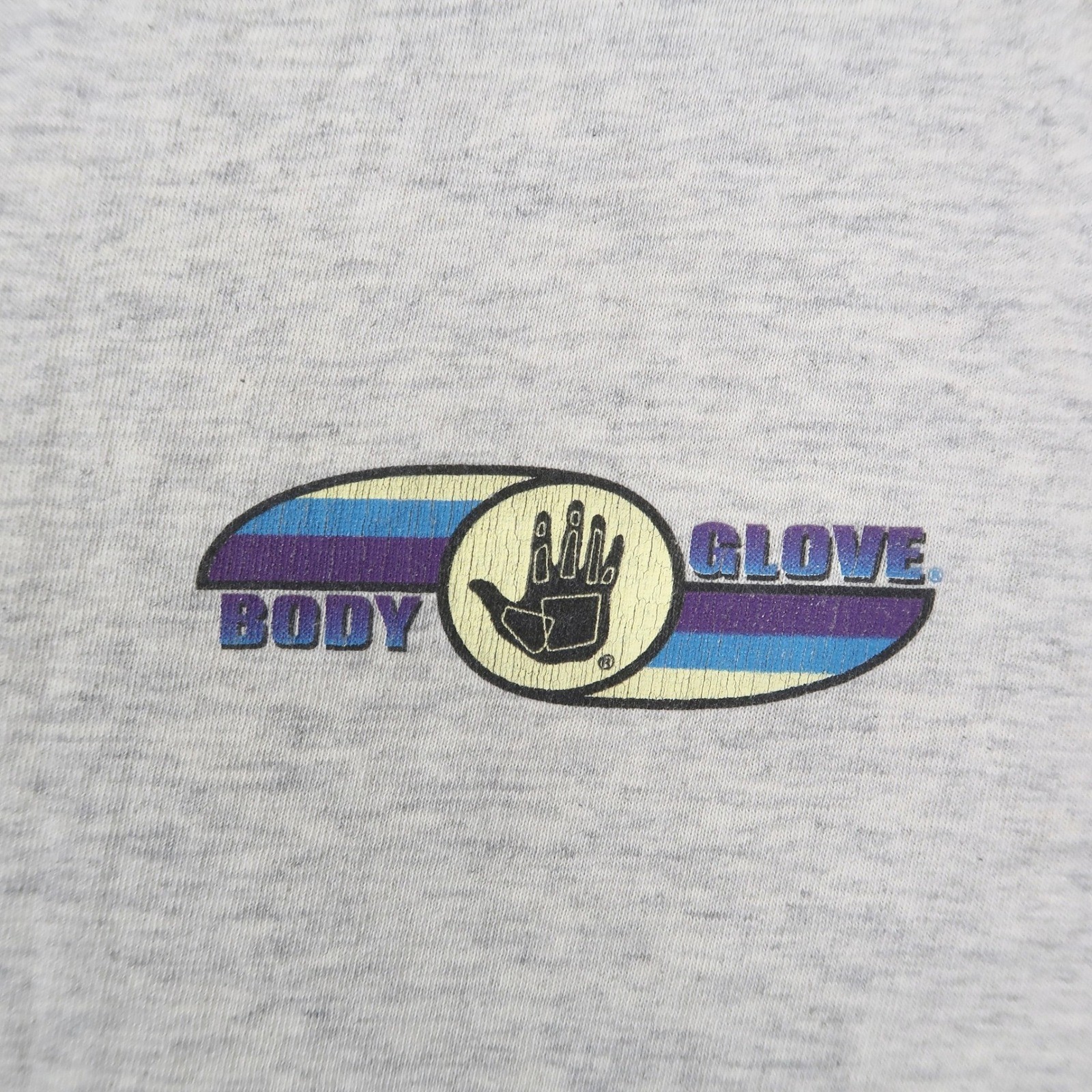 Vintage 90s 1998 Body Glove Tank Top Mens L Gray Cotton Sleeveless Surf Made USA