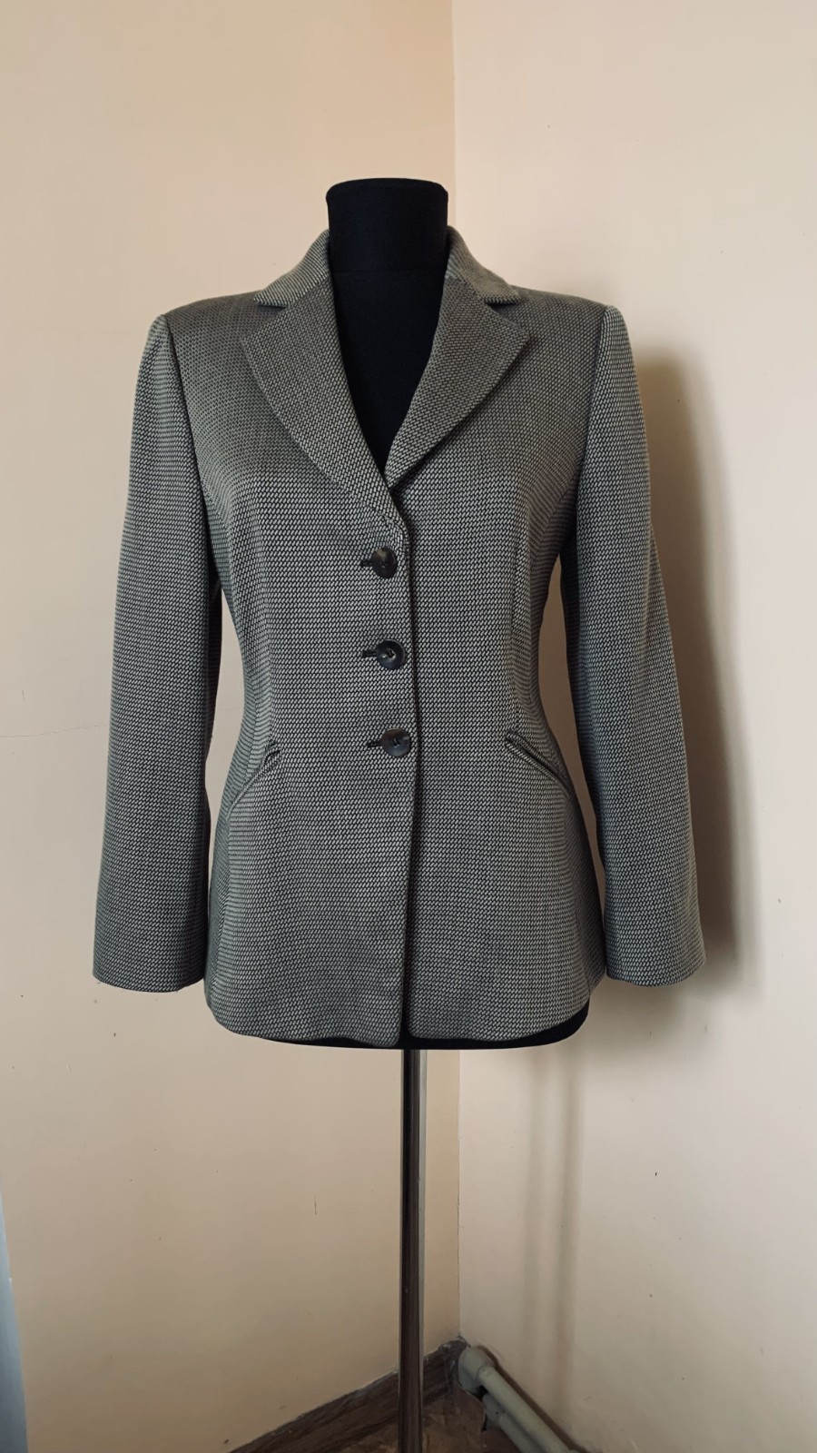 Vintage Armani Collezioni Wool Cashmere Blazer Jacket Tailored Italy Women EU44