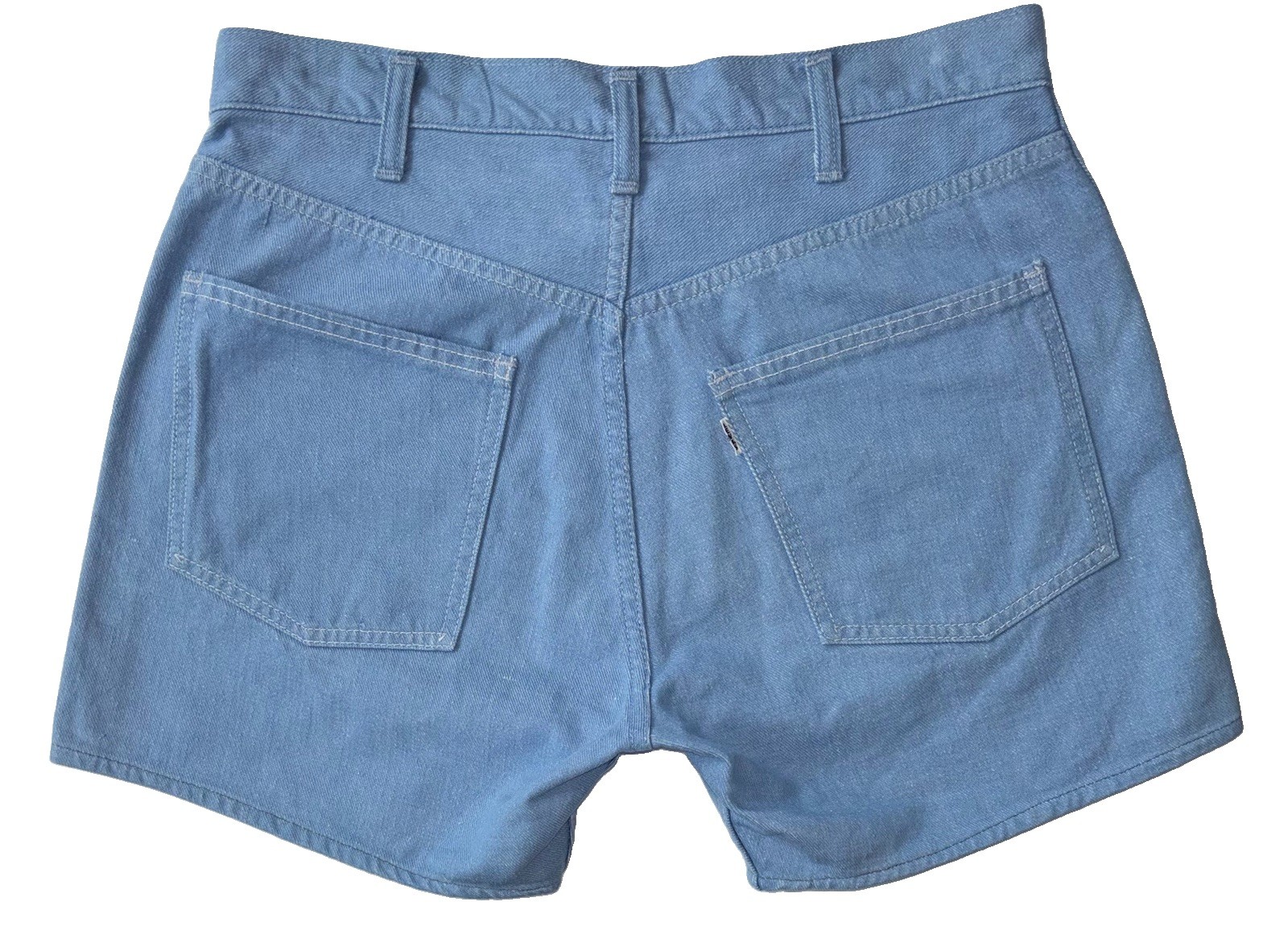 Rare VTG 60s LEVI’S For Her Size 28 Hot Shorts White Tab with Big“E” Gripper Zip