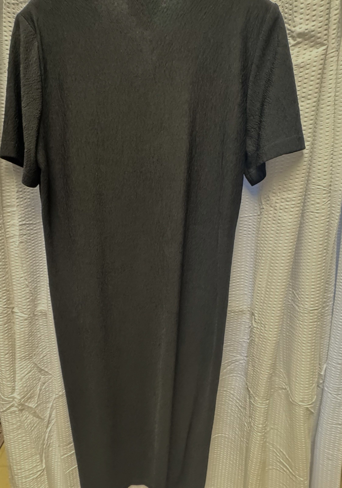 Vintage 90s Y2K Jillian Black Button Front Bodice Dress Sz14 USA Made Embroidery