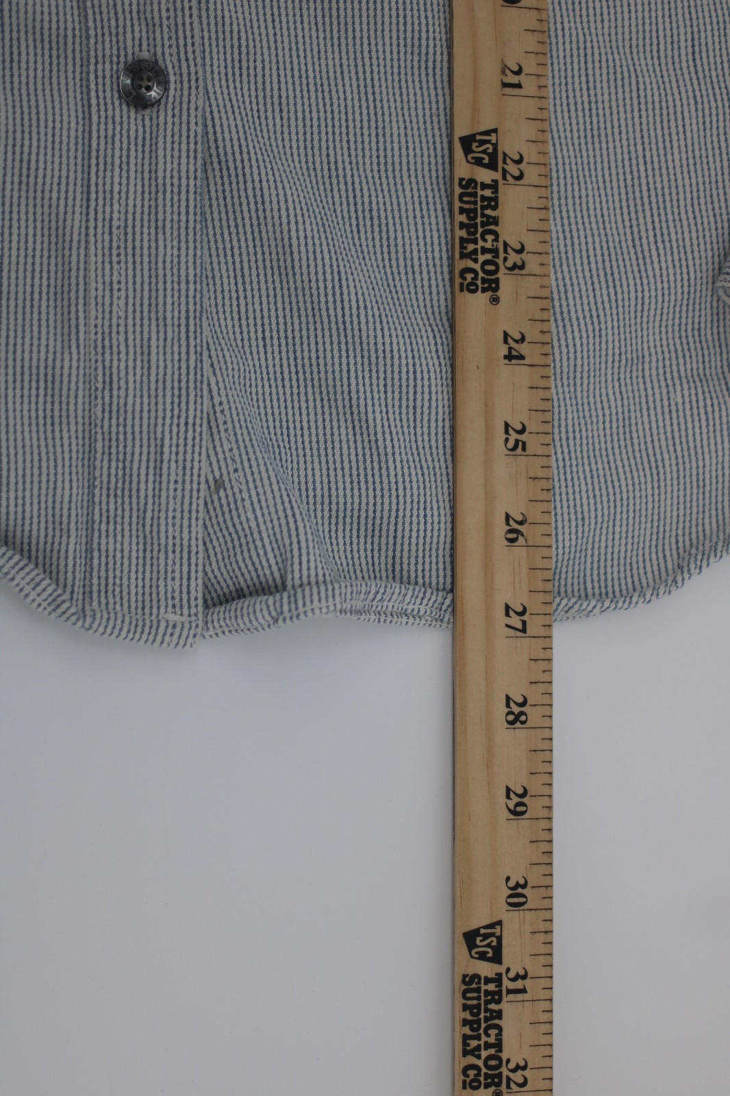 Levi’s Button Up Blue White Stripe Jeans For Women Large Button Down Western