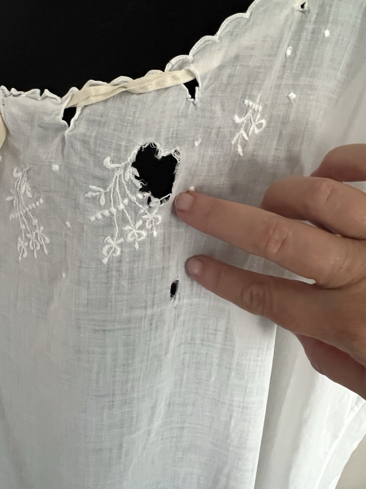 Vintage Antique Lot Of 3 Half Slips (2) & Full Slip (1) – White Cotton & Lace