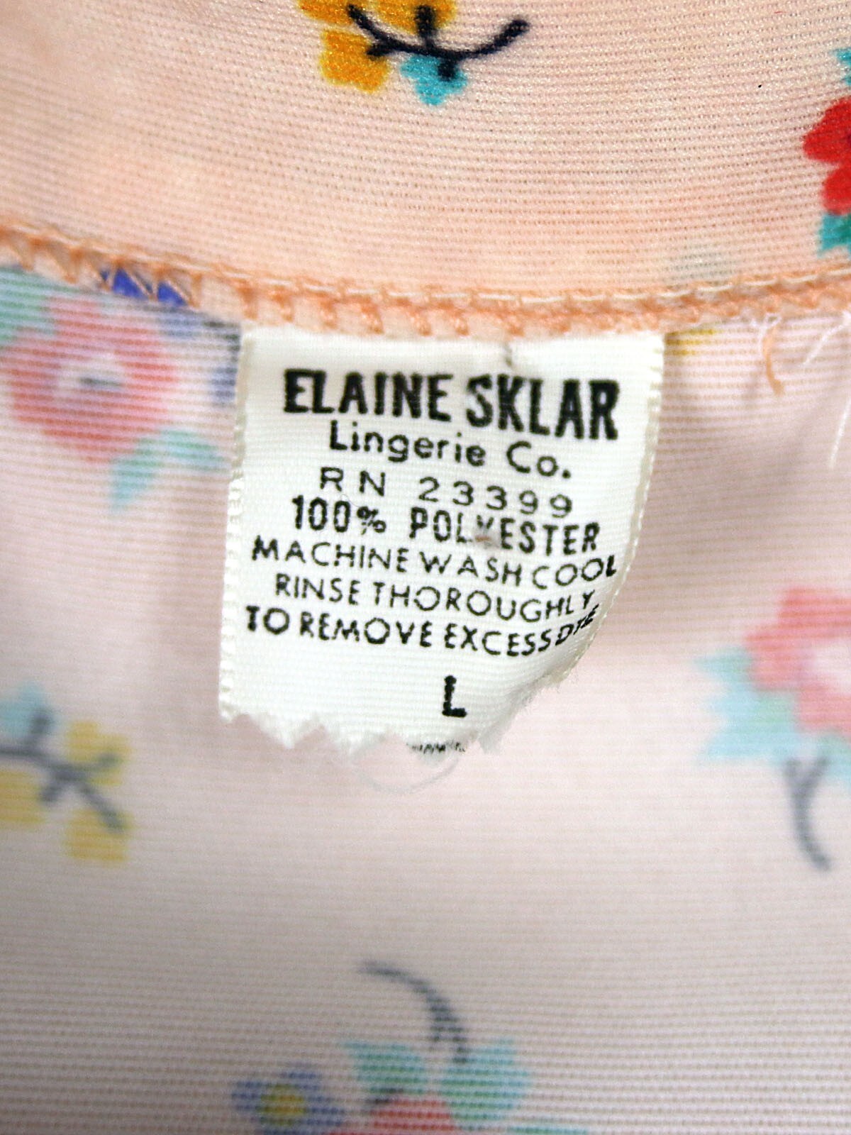 Vintage House Dress 1970’s Elaine Sklar Sz L Maxi Kaftan Housewife Brady Core