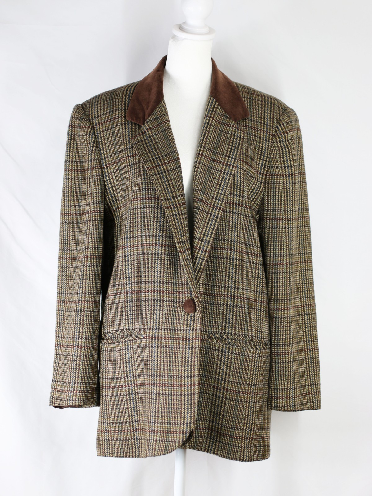 Vintage Fundamental Things Womens Sz 10 Tweed Blazer Old Money Preppy Academia